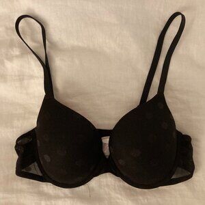 Pink by Victoria's Secret Pushup Polkadot Bra